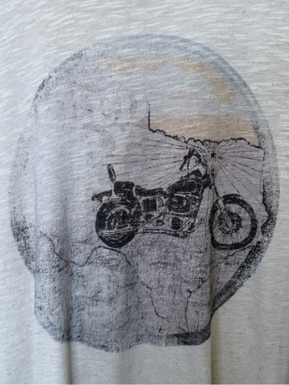 FP WTF | Biker Graphic Tee Short Sequin Sleeves Lightweight Burnout VSCO Shirt - Picture 9 of 14